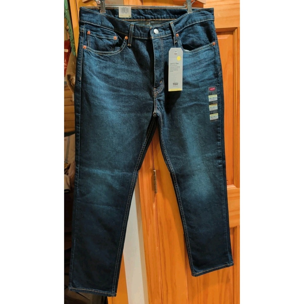 New NWT Levi's Men's 511 Slim Dark Blue Jeans Stretch/Flex W36 x L30